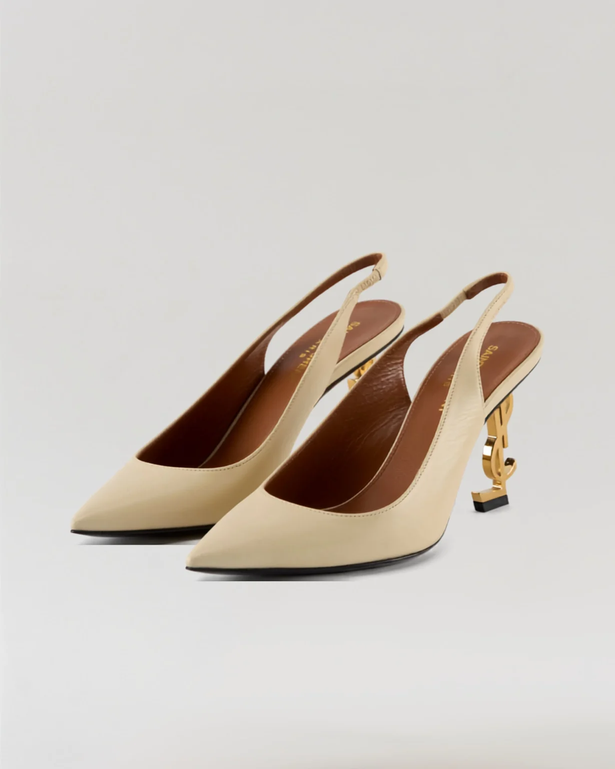 Saint Laurent Calfskin Opyum Slingback Pumps