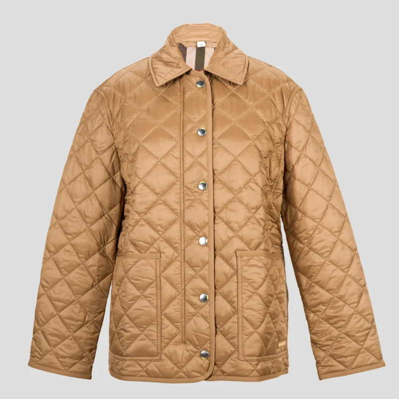 Burberry Check Motif Quilted Jacket