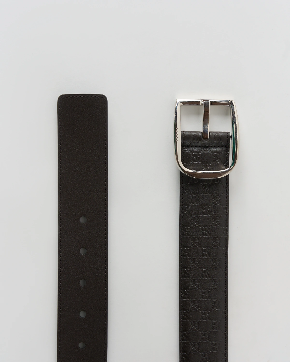 Gucci Embossed Leather Belt