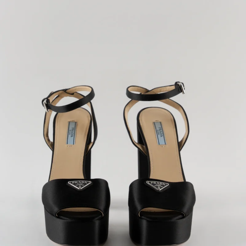 Prada Satin Platform Heels