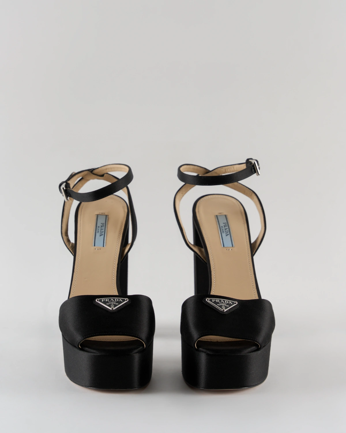 Prada Satin Platform Heels