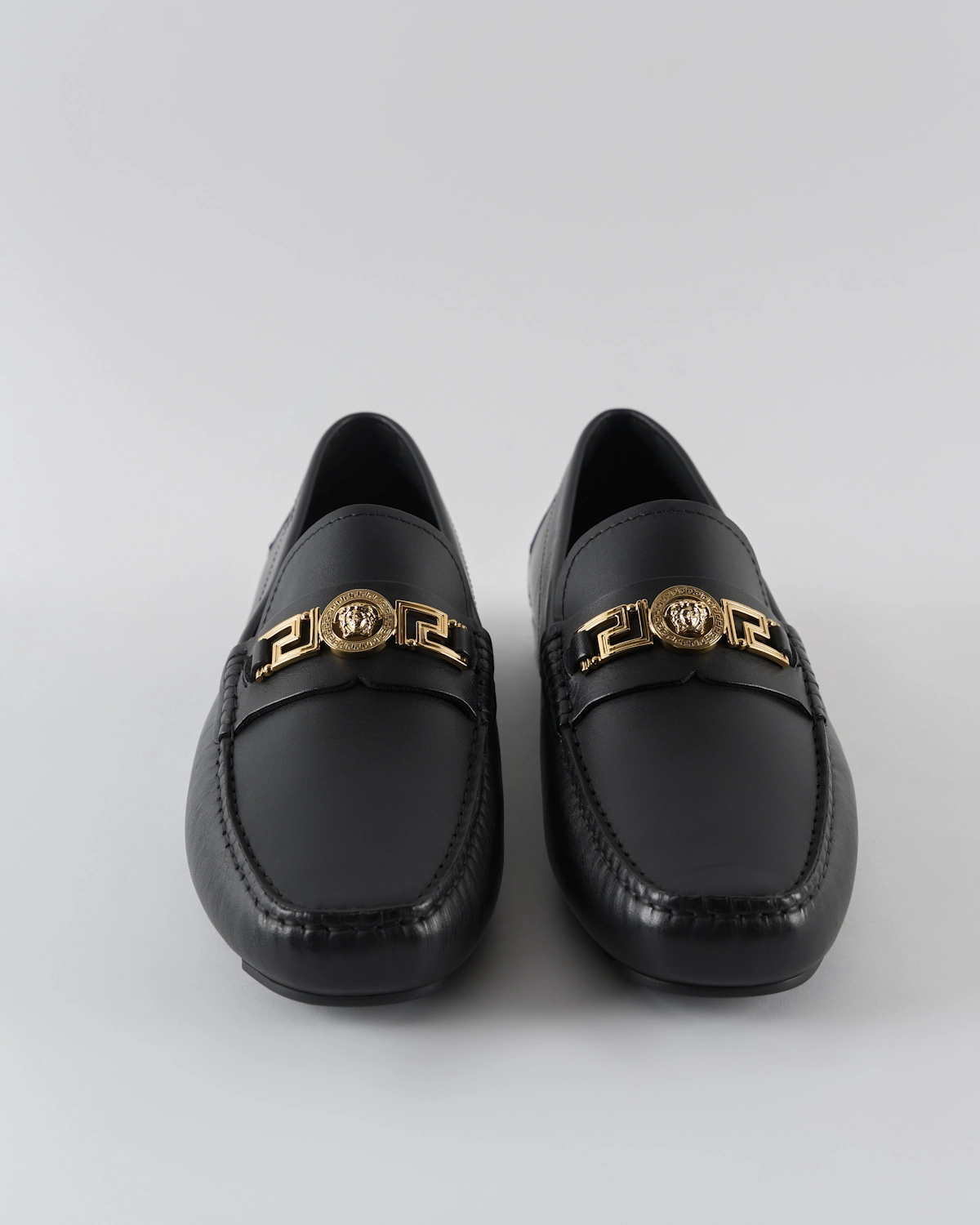 Versace Greca Medusa Leather Slip On Loafer