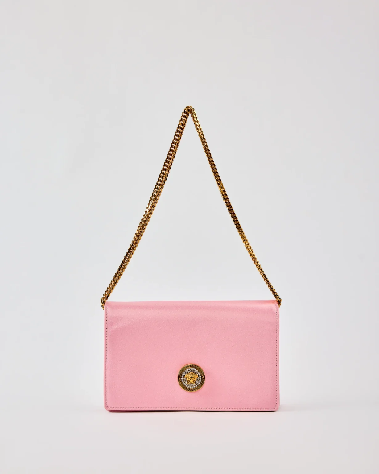 Versace La Medusa Satin Mini Bag