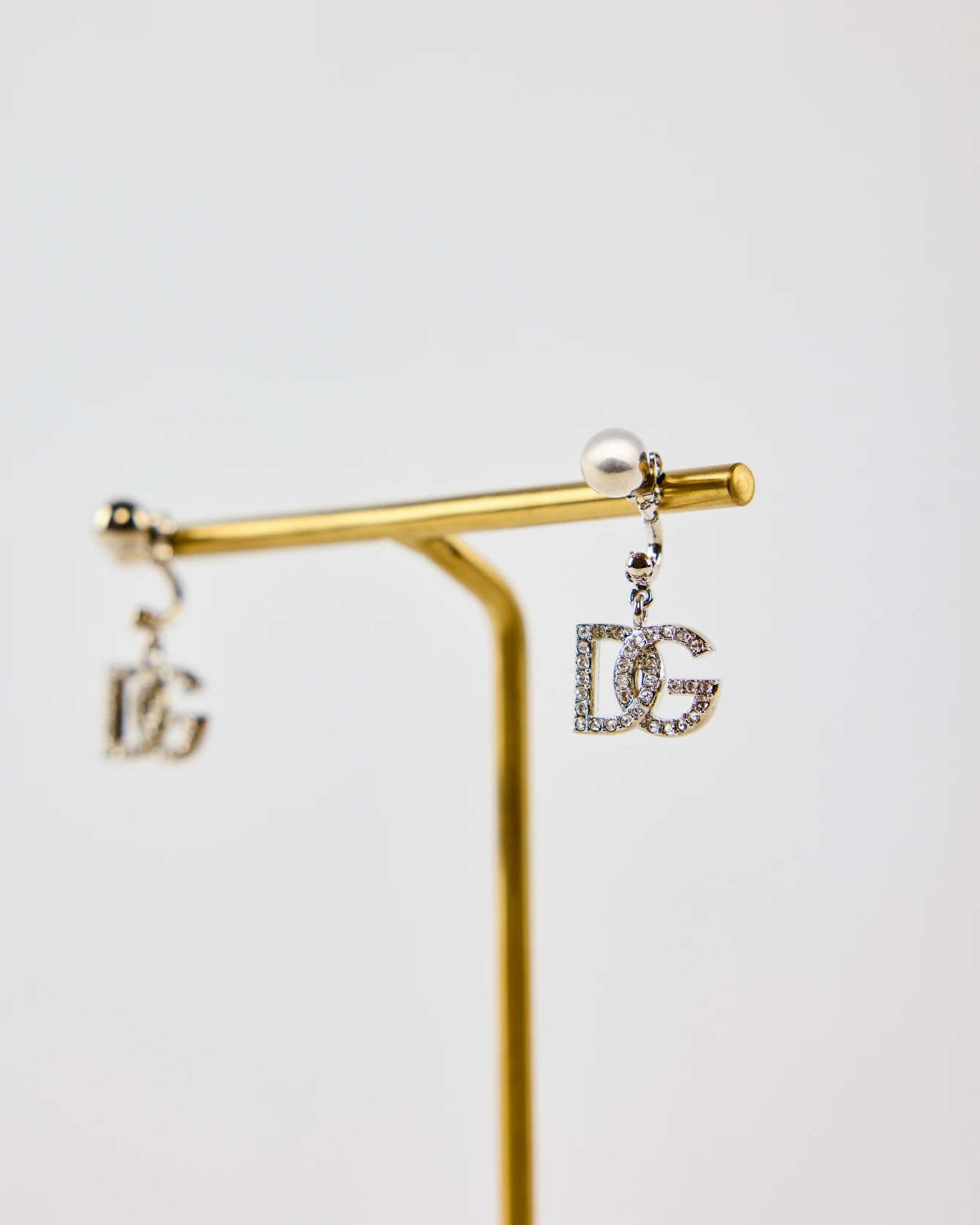 Dolce & Gabbana Logo Drop Earrings