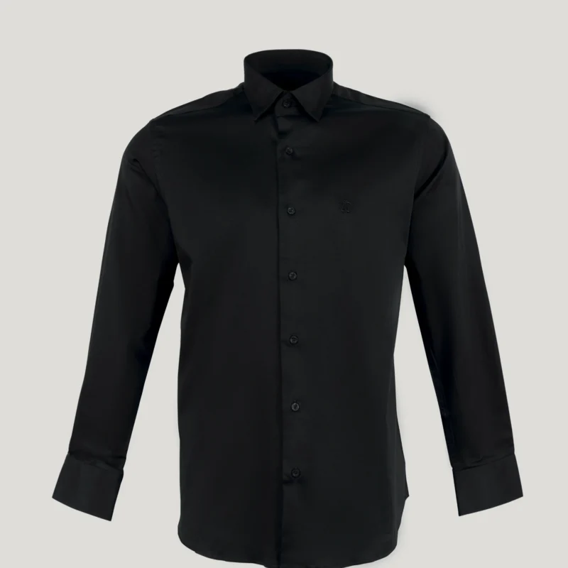 Roberto Cavalli Embroidered Logo Long Sleeve Shirt