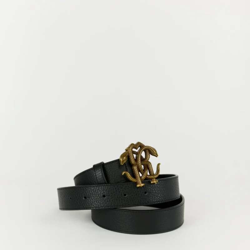 Roberto Cavalli Grained Leather Belt
