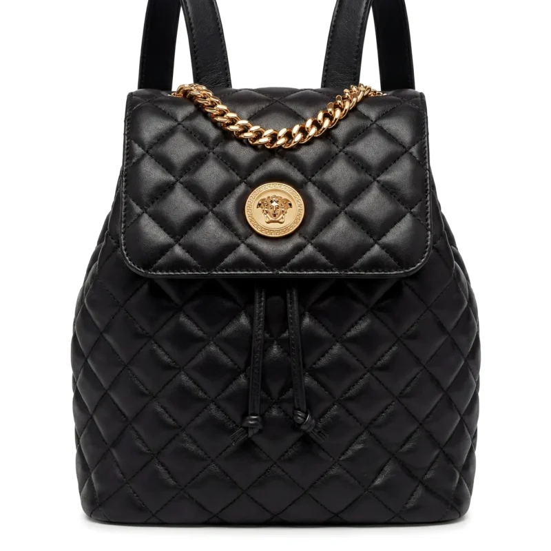 VERSACE Quilted Leather Backpack