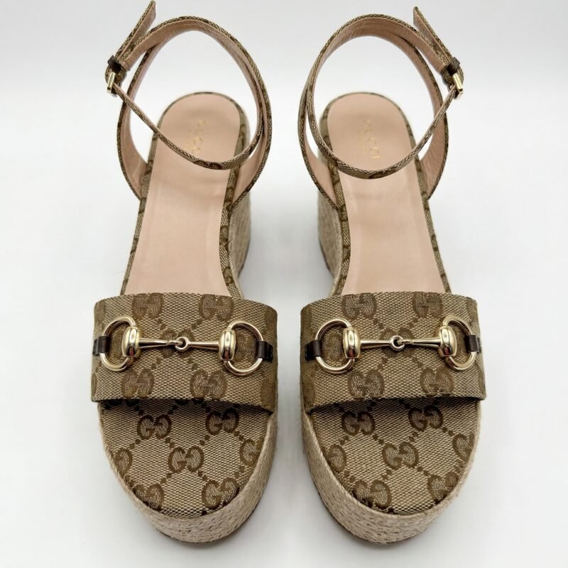Gucci GG Espadrille Platform Sandals