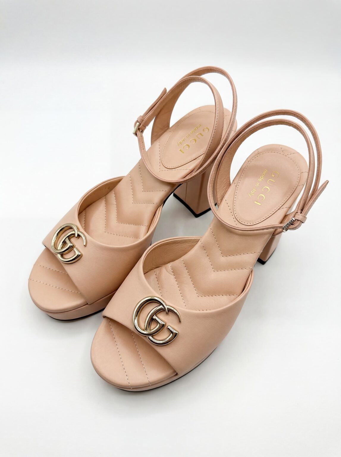 Gucci GG Marmont Heeled Sandals