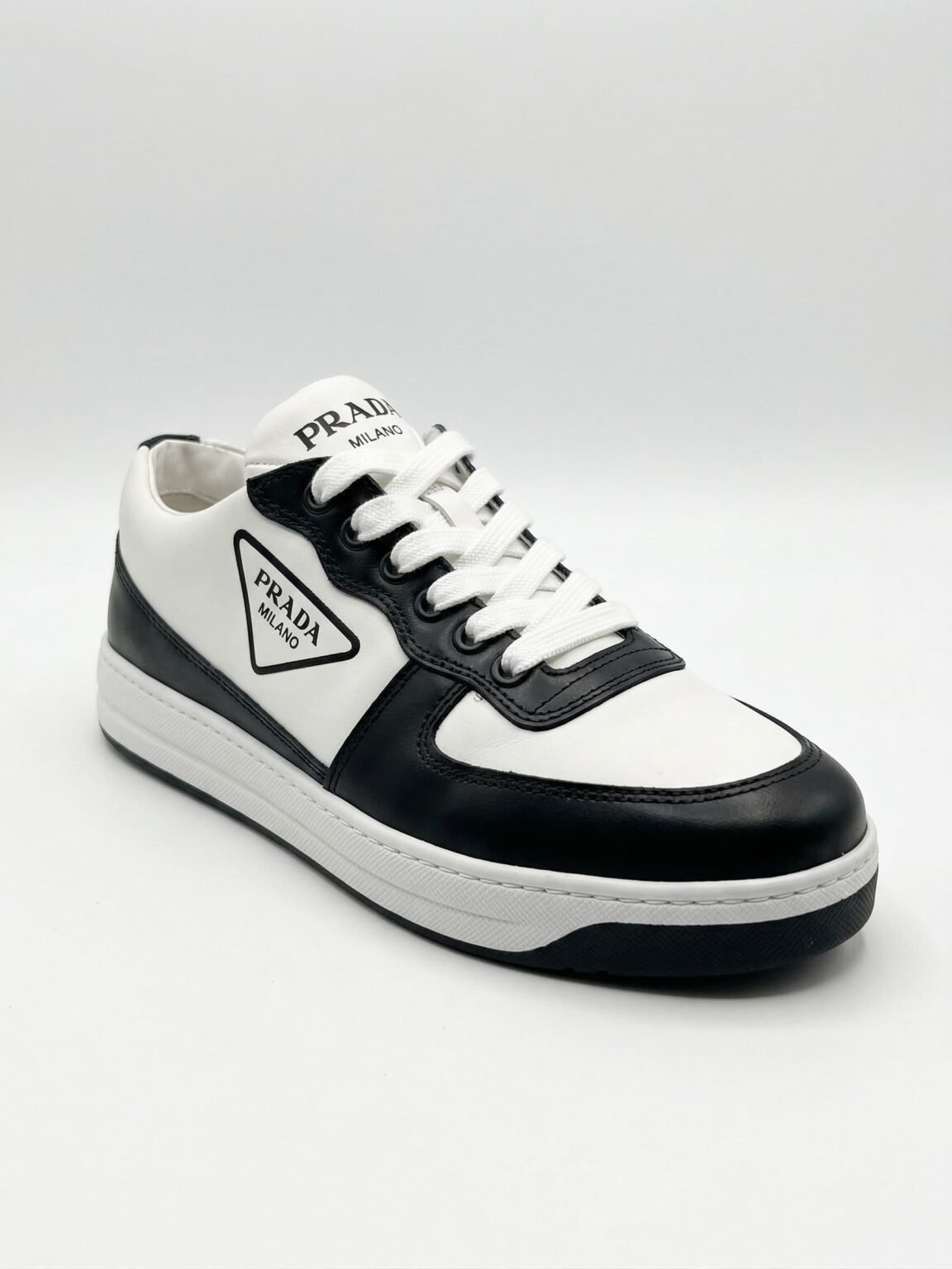 Prada Downtown Leather Trainers