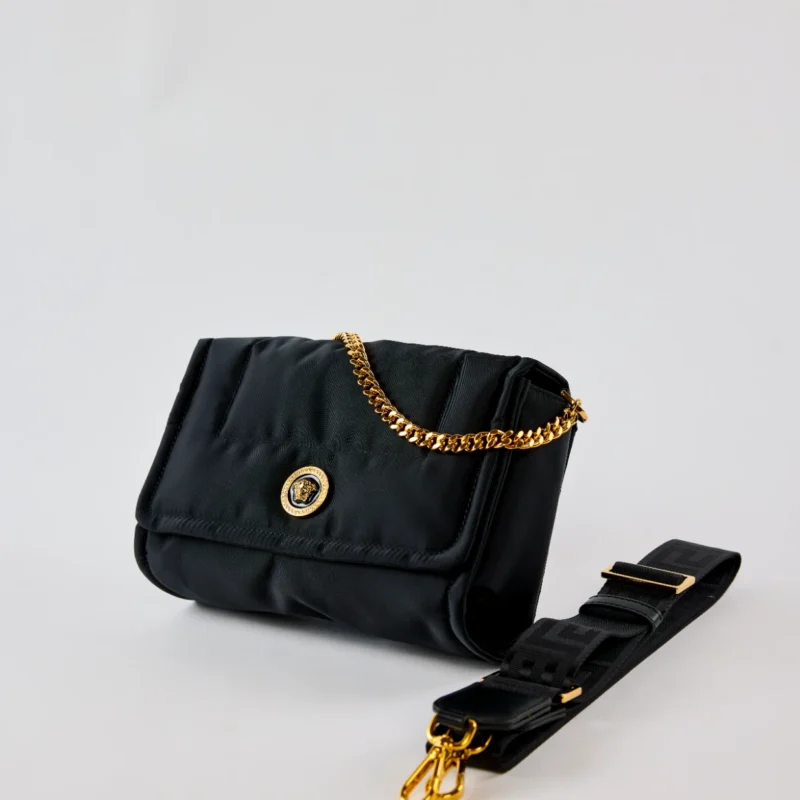 Versace La Medusa Nylon Crossbody Bag