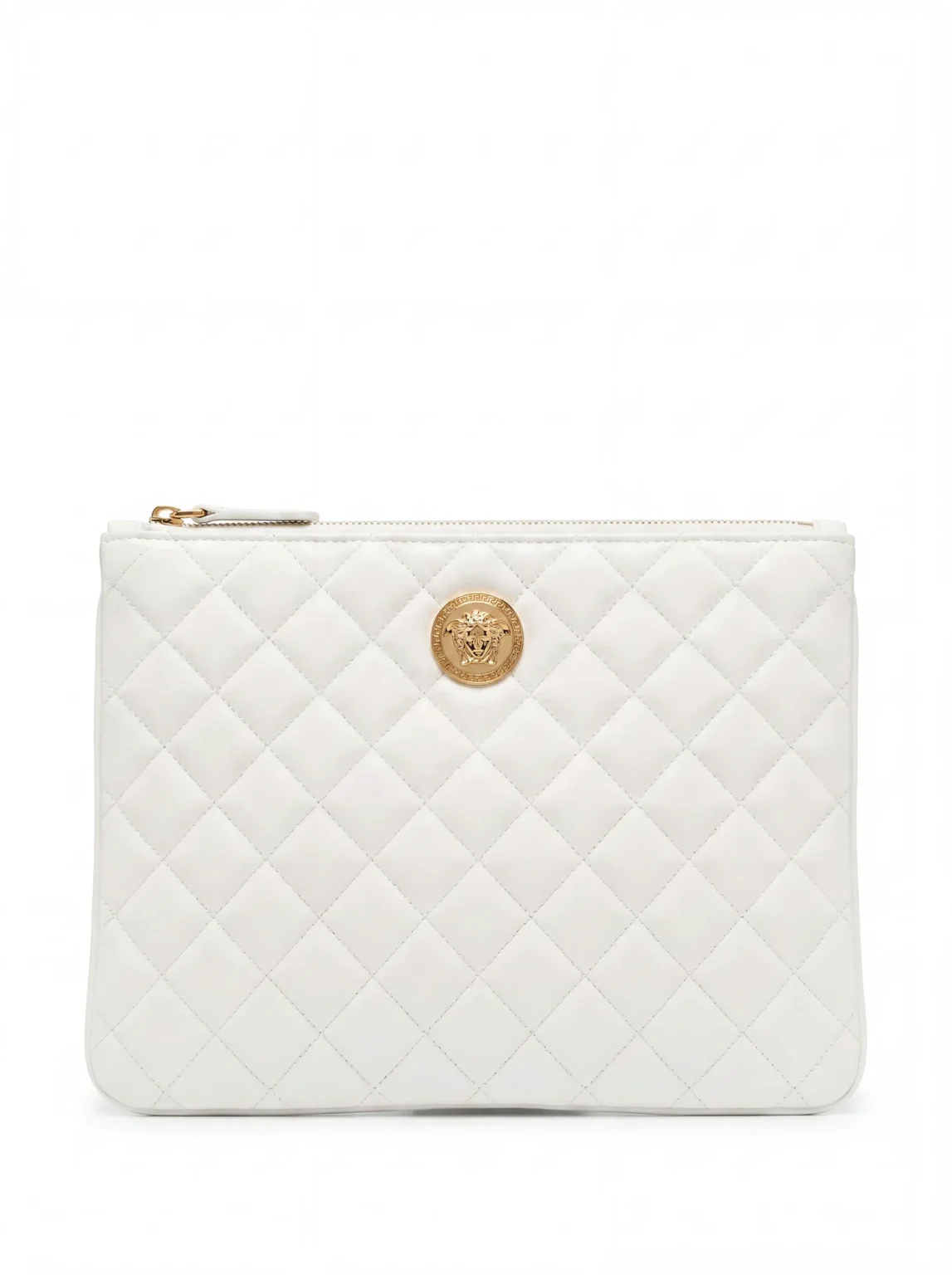 Versace Quilted La Medusa Clutch Bag