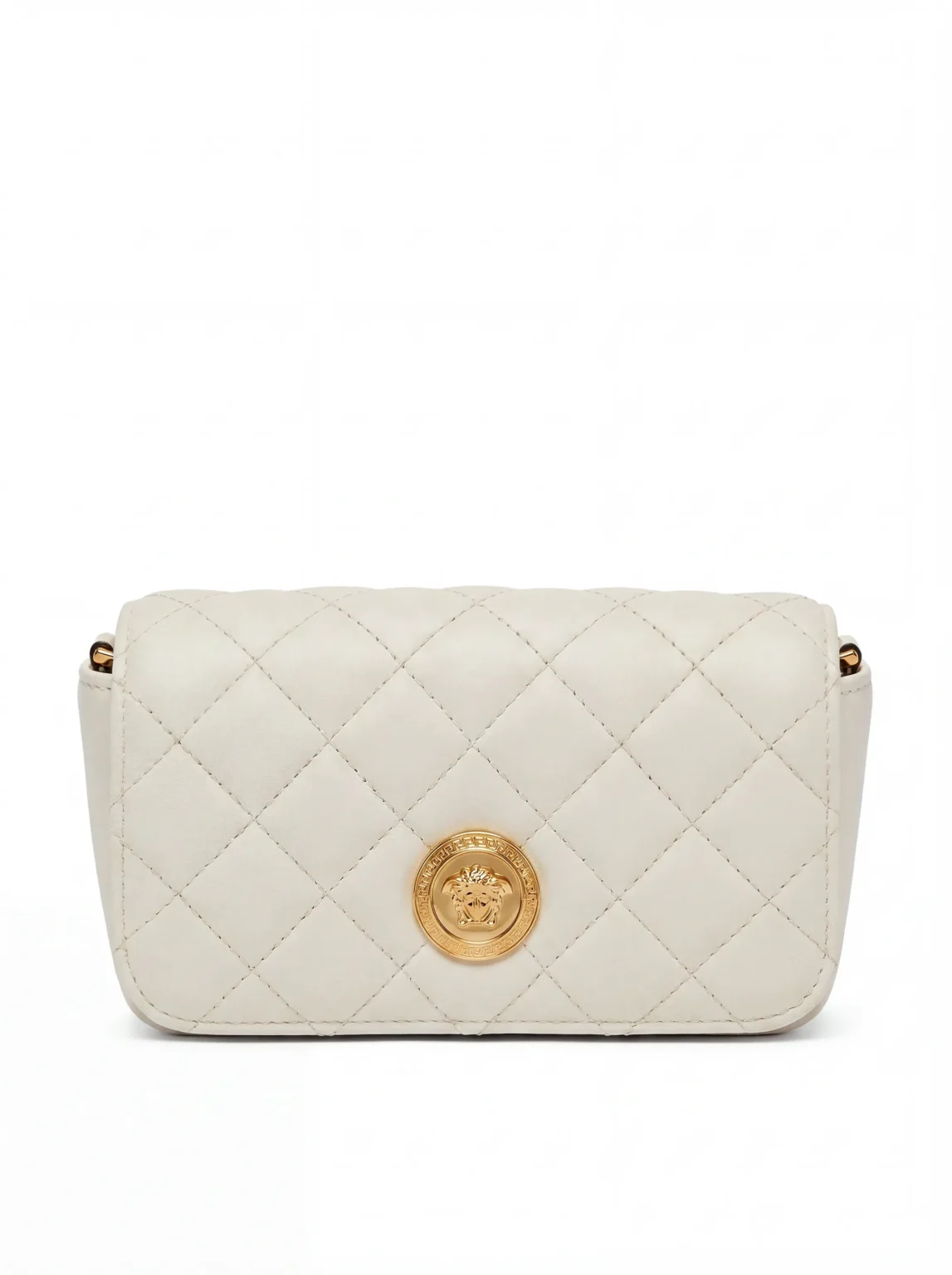 Versace Quilted Leather Medusa Shoulder Bag