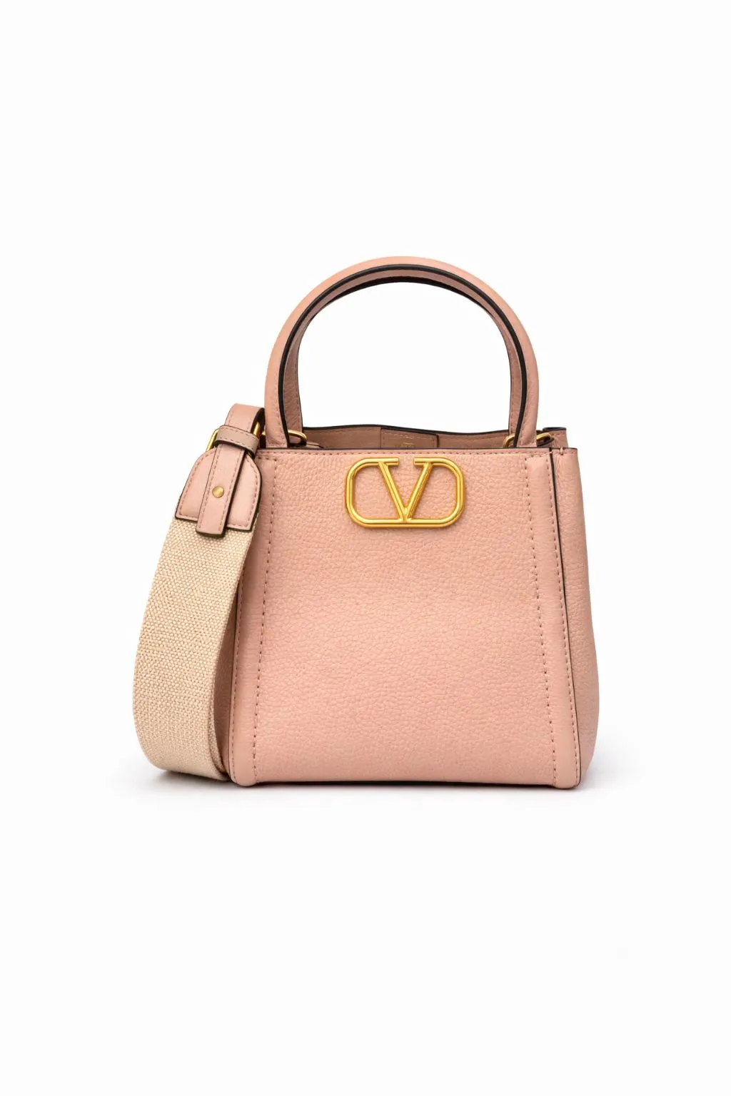Valentino Leather Top Handle Bag