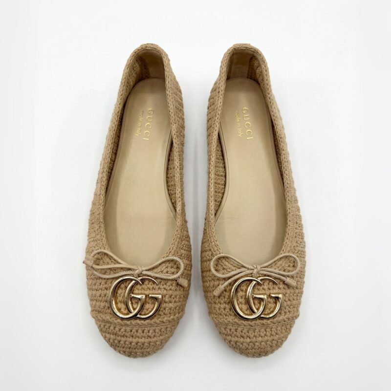 Gucci Crochet Ballerina Flats