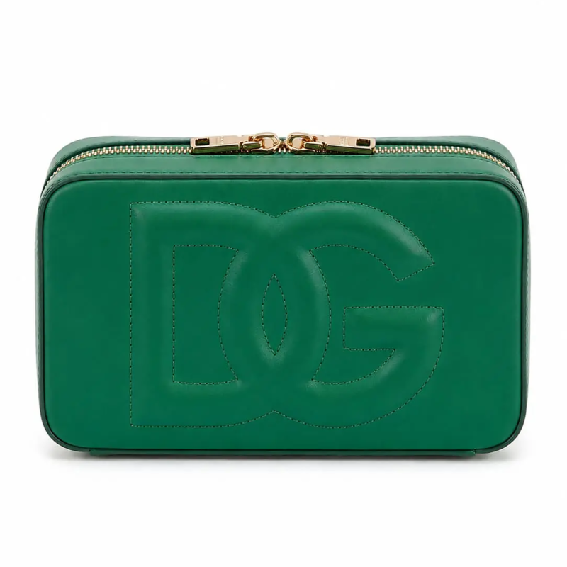 Dolce & Gabbana Small DG Logo Camera Bag in Calfskin