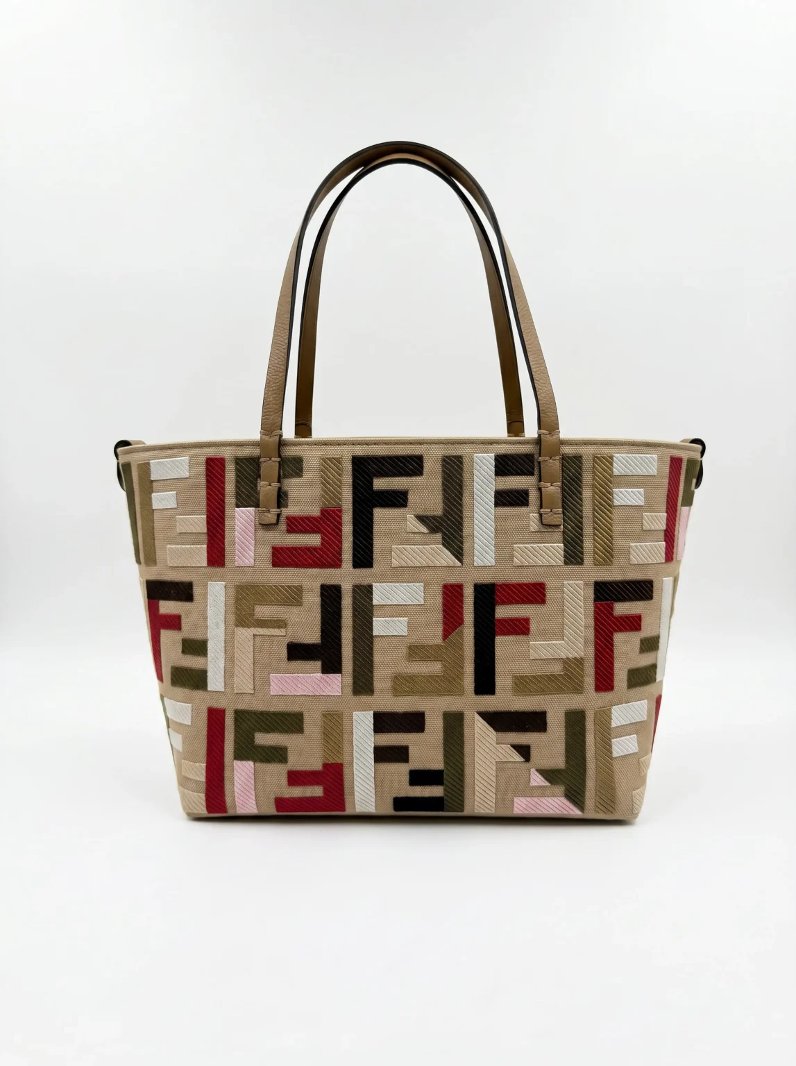 Fendi Roll Fabric Multicolour Tote Bag
