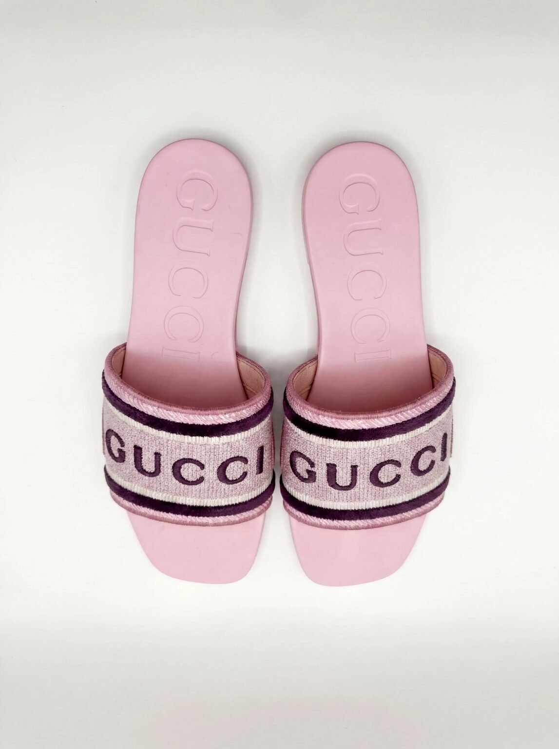 Gucci Luna Logo Jacquard Slide Sandals