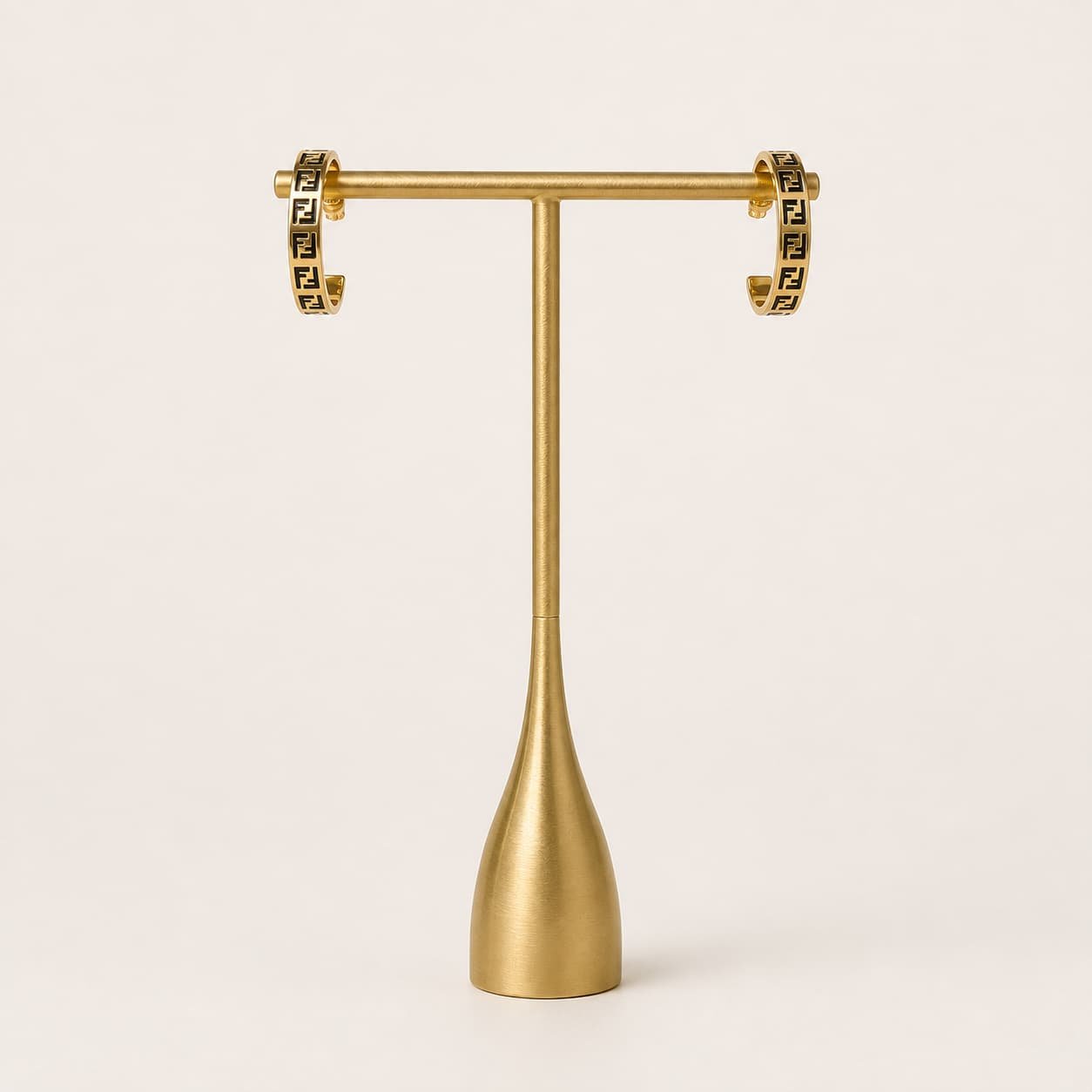 Enamel Forever Fendi Hoop Earrings