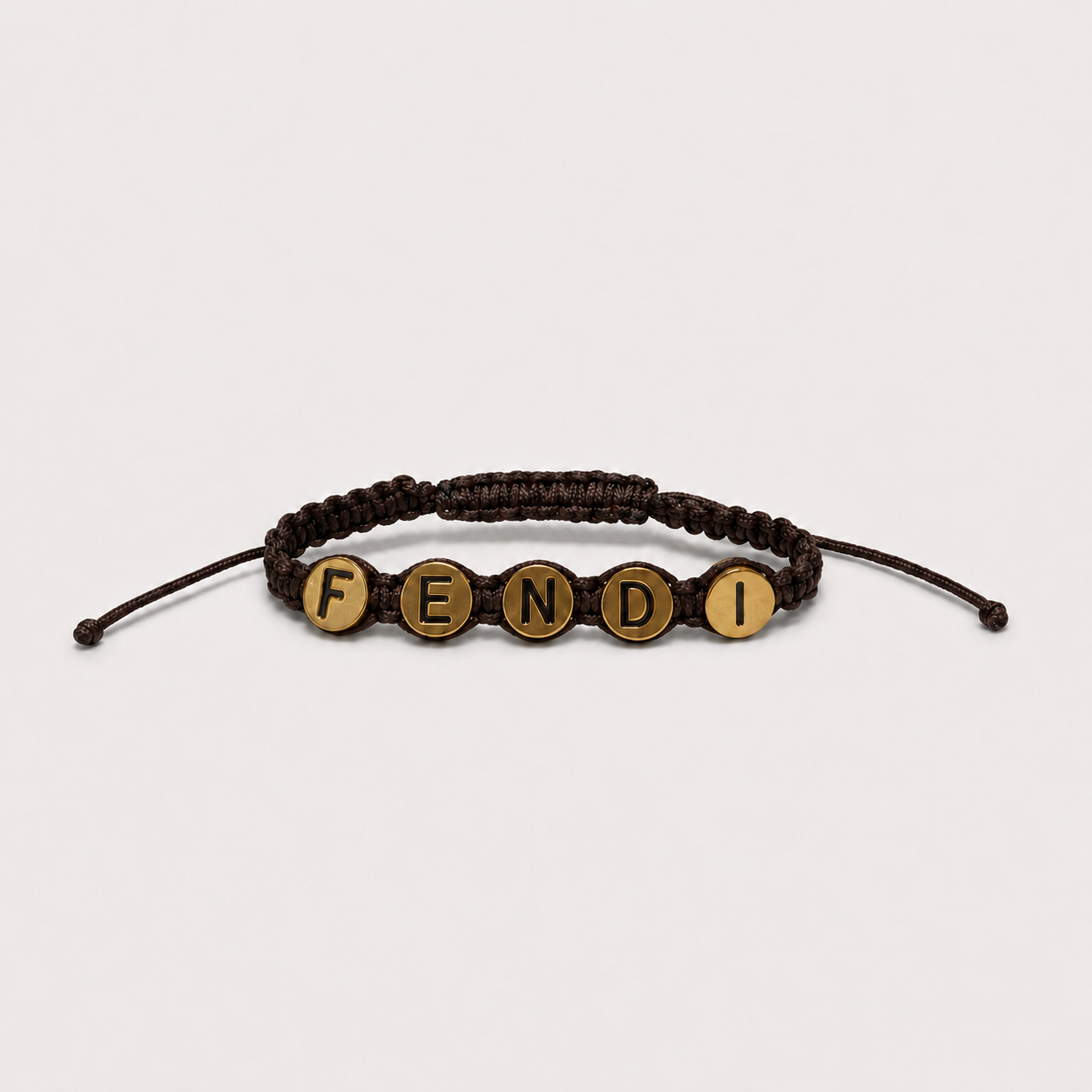 Fendi Fendigraphy Logo Cord Bracelet