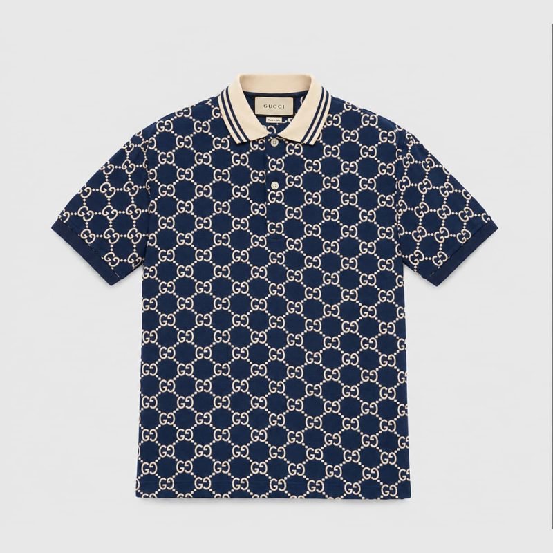 Gucci GG Cotton Jersey Polo Shirt
