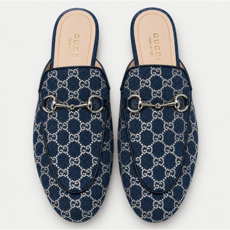 Gucci GG Crystal-embellished Mules