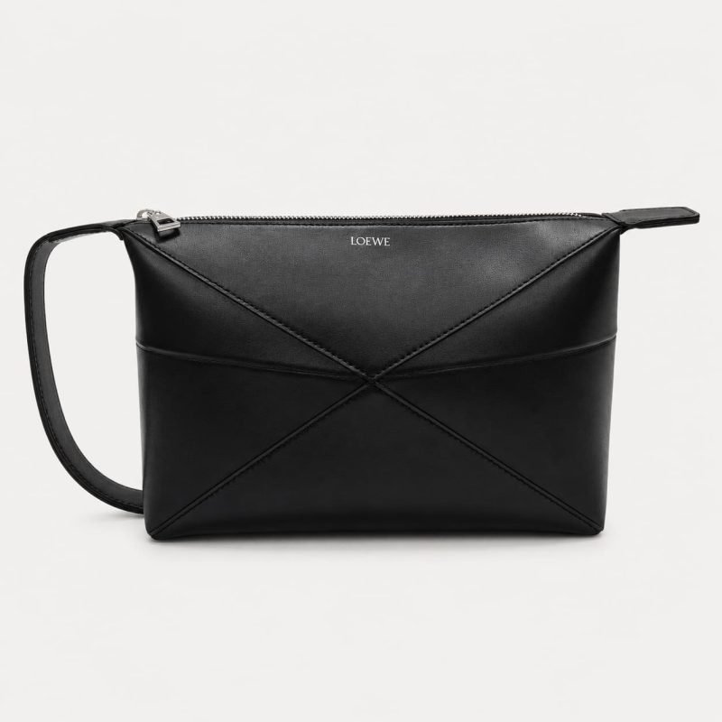 Loewe Puzzle Fold Leather Toiletry Bag